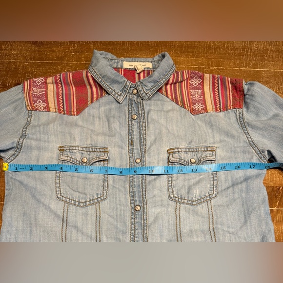 Life in Progress Western Boho Denim Shirt - Picture 10 of 16